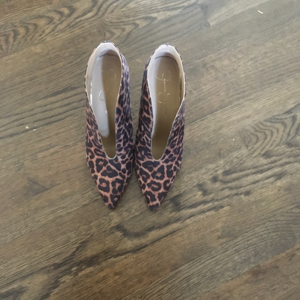 Jessica Simpson Leopard Ankle Booties